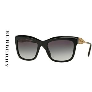 BURBERRY 4207 Gabardine LACE Sunglasses Black/Gold